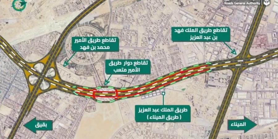 للصيانة.. تحويل حركة الشاحنات بطريق ميناء الدمام إلى طرق الخدمة - اليوم الإخباري